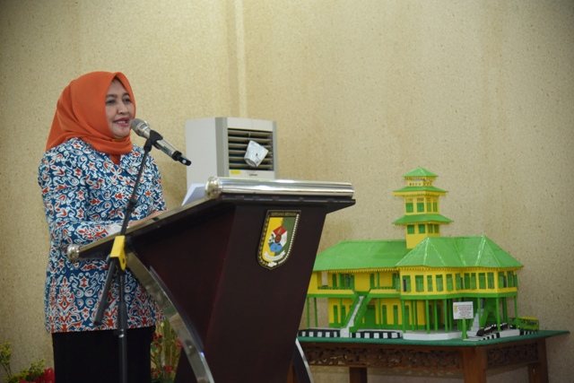 Nawal Lubis pada pelantikan GPMB Sergai