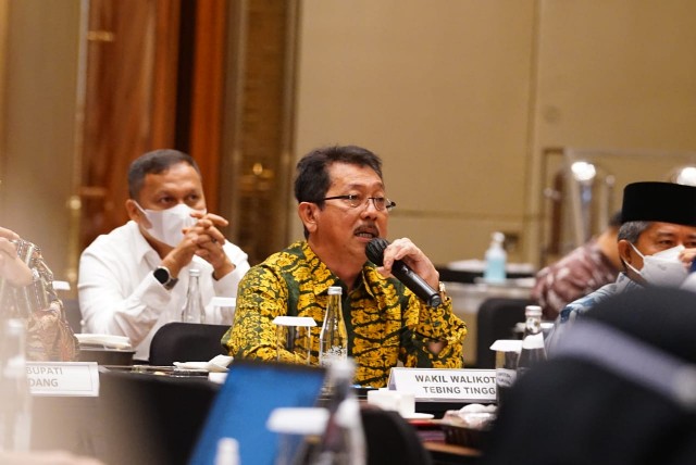 Wakil Wali Kota Tebing Tinggi, Oki Doni Siregar, para Rakor RDTR di Kementerian ATR