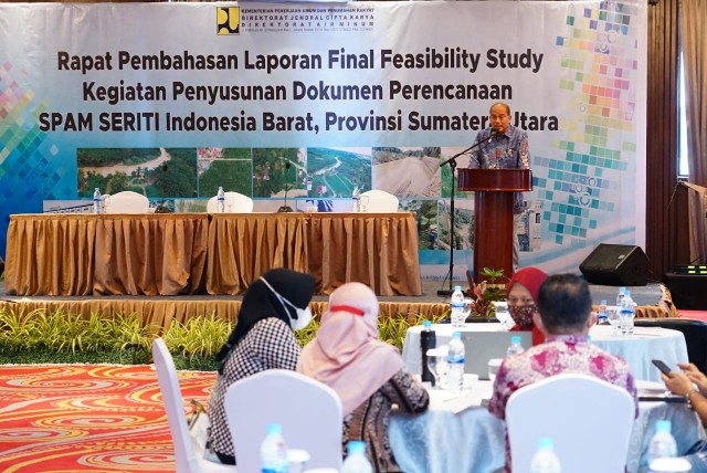 Wali Kota Tebing Tinggi, Umar Zunaidi Hasibuan, pada laporan SPAM Priti Pemprovsu