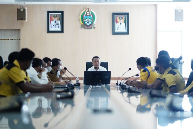 Wagub Sumut, Musa Rajekshah, menerima kedatangan PSDS Deli Serdang