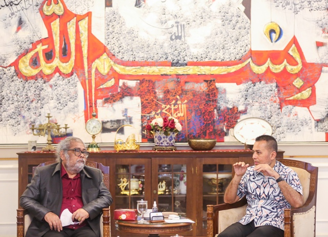 Wakil Gubernur Sumut, Musa Rajekshah, menerima kunjungan Ketua Komnas PA, Arist Merdeka Sirait