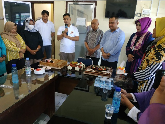 Kabid Humas Polda Sumut, Kombes Hadi Wahyudi, memberikan sambutan pada HUT Ketua PWI Sumut