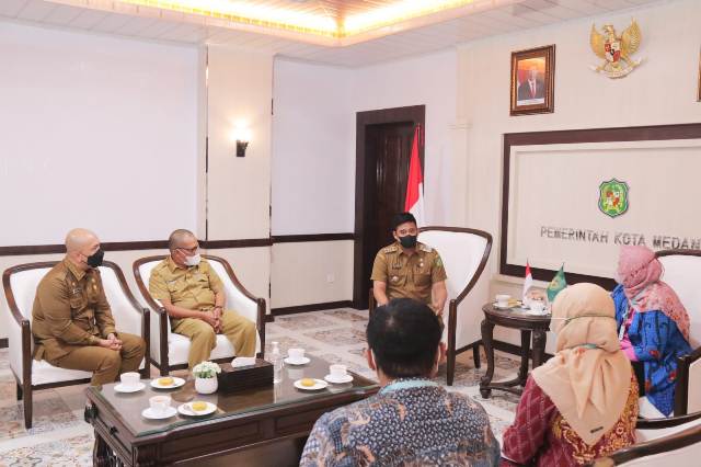 Wali Kota Medan, Bobby Nasution, menerima audiensi BPPP di Balai Kota
