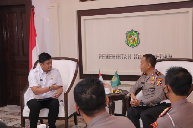 Wali Kota Medan, Bobby Nasution, menerima audiensi Kakorlantas Polri