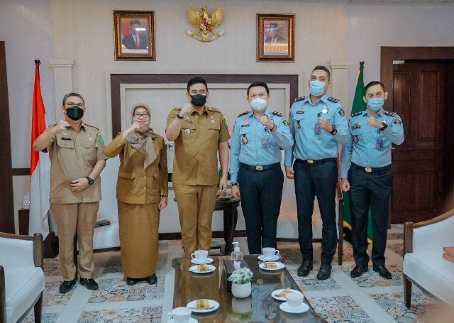 Wali Kota Medan, Bobby Nasution, menerima kunjungan Kakanim Klas 1 Medan