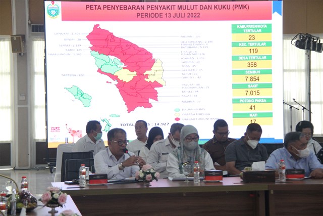 Rapat Satgas PMK di Sumut