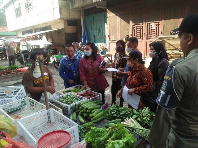 Tim Satgas Ketahanan Pangan Tebingtinggi Sidak ke pasar memantau harga kebutuhan pokok