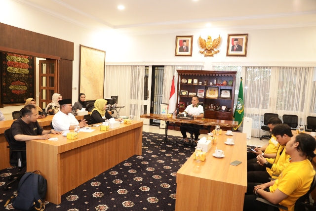 Wagub Sumut, Musa Rajekshah, menerima kunjungan transportasi online otewe di rumah dinas