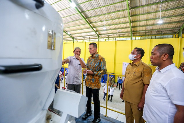 Wagub Sumut, Musa Rajekshah, meninjau kilang padi milik BUMD Sumut