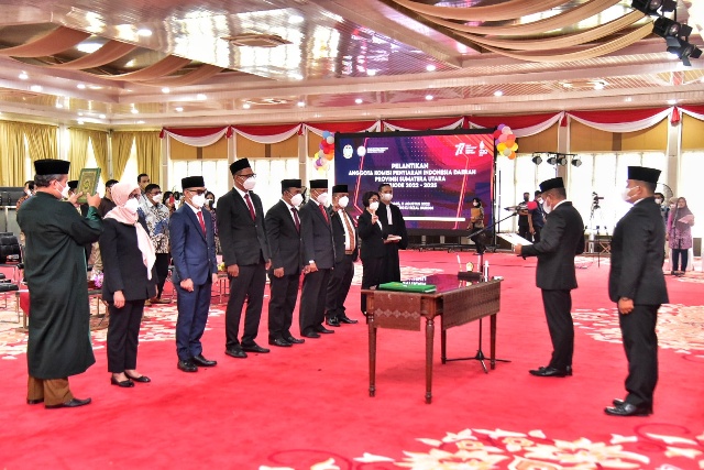 Gubernur Sumut, Edy Rahmayadi, melantik KPID Sumut