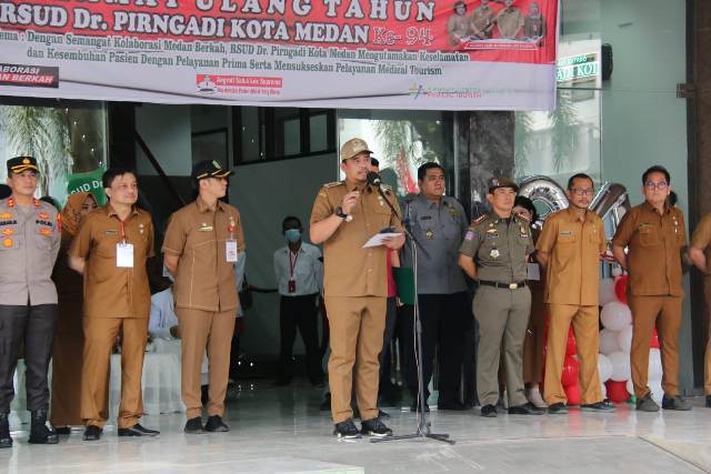 Wali Kota Medan, Bobby Nasution, menjadi Irup HUT RS Pirngadi Medan