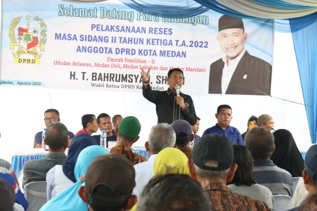 Wakil Ketua DPRD Medan, T. Bahrumsyah, melaksanakan Reses Masa Sidang II tahun Ketiga TA 2022 1