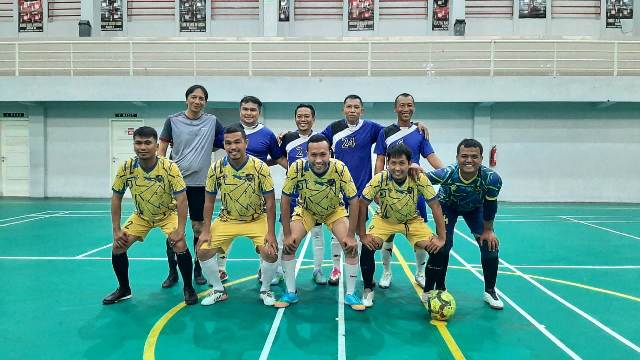 Tim Futsal PWI Sumut uji tanding melawan Korpri Binjai menjelang keberangkatan ke Porwanas Malang