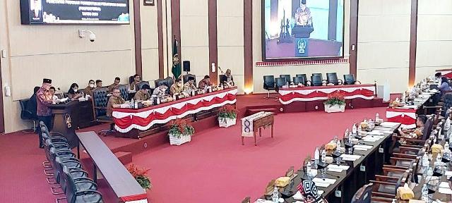 Ketua Bapemperda DPRD Kota Medan, Dedy Aksyari Nasution, menyampaikan usulan Ranperda masuk Propemperda 2023