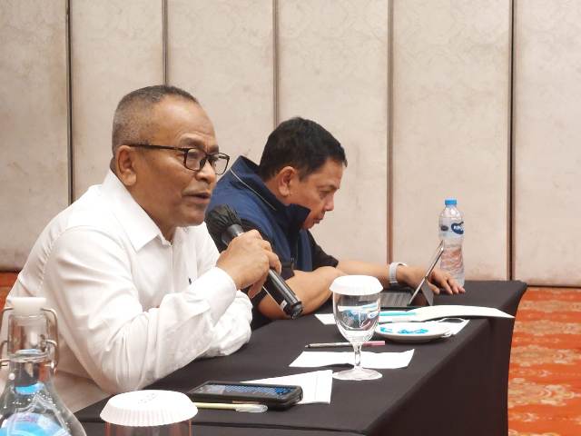 Ketua PWI Pusat, Atal Depari, memberikan paparan pada FGD HPN 2023 di Jakarta