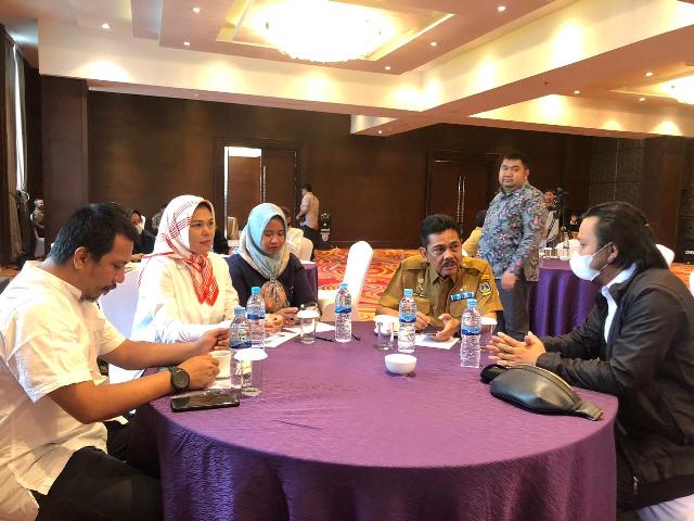 Pj Wali Kota Tebingtinggi, Muhammad Dimiyathi, menghadiri pembahasan final DED Spamregional Seriti