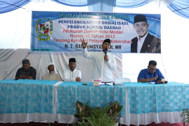 Wakil Ketua DPRD Kota Medan, T. Bahrumsyah, melaksanakan Sosialisasi Perda ke IV TA 2023 di Belawan