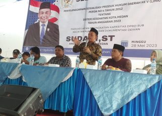 Anggota DPRD Medan Fraksi PAN, Sudari, melaksanakan Sosper V TA 2023 di Kelurahan Besar, Medan Labuhan