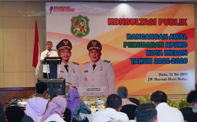 Sekda Medan, Wiriya Alrahman, pada rencana perubahan RPJMD Kota Medan