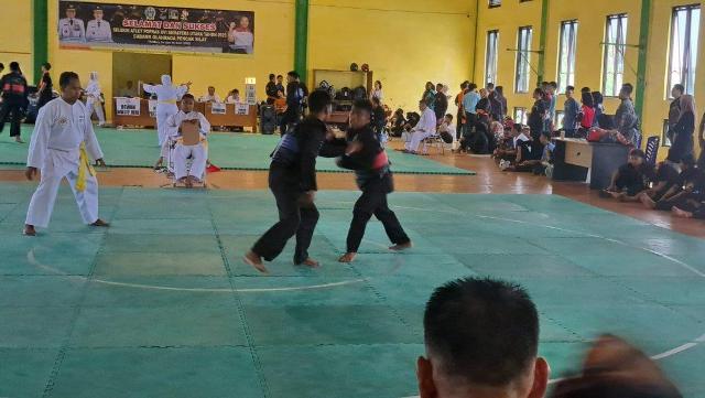 Salah satu pertandingan kejuaraan silat di Sumut