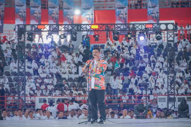 Wali Kota Medan, Bobby Nasution, berikan sambutan pada Rembuk Nasional