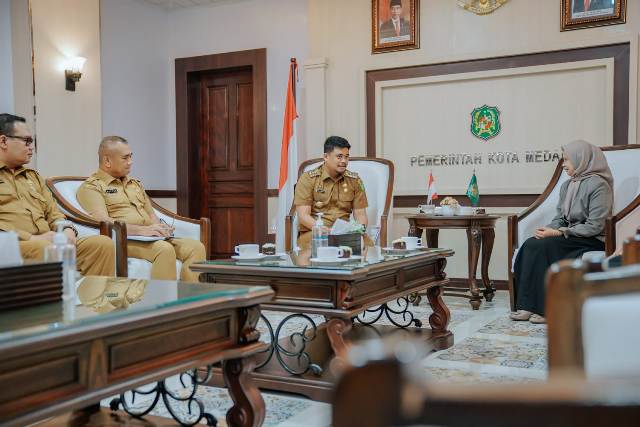 Wali Kota Medan, Bobby Nasution, menerima kunjungan Pengurus HIMPSI Sumut