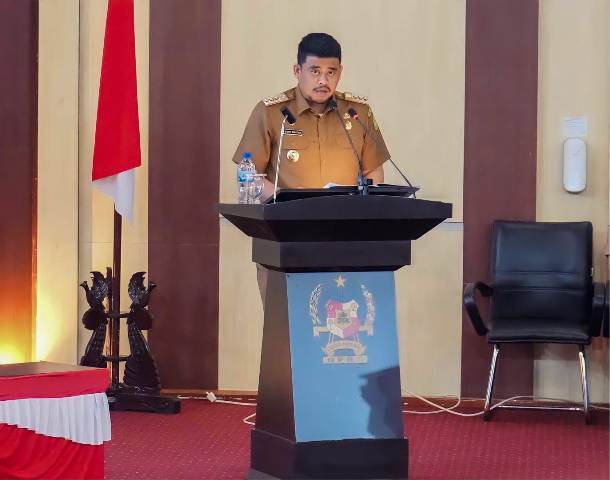 Wali Kota Medan, Bobby Nasution, sampaikan penjelasan Ranperda pada paripurna DPRD