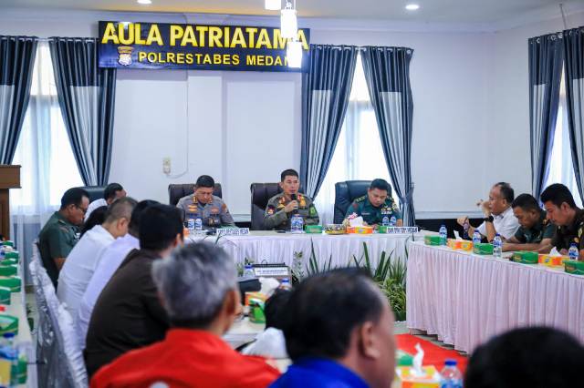 Kasatpol PP Kota Medan, Rakhmat AS Harahap, pada Rakor PAM Pemilu 2024