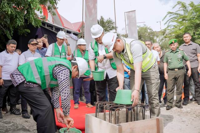 Wali Kota Medan, Bobby Nasution, letakkan batu pertama pembangunan underpass Jalan HM Yamin Medan