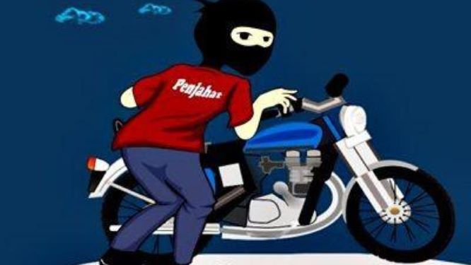Curi sepeda motor