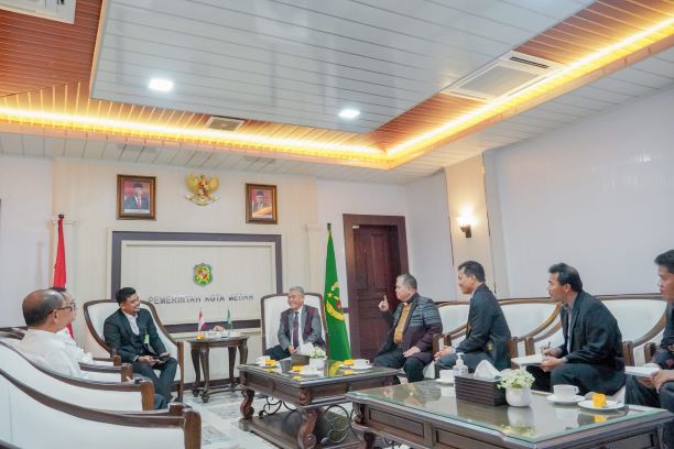 Wali Kota Medan, Bobby Nasution, menerima pengurus PGI-D di Balai Kota Medan