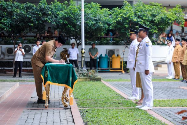 Wali Kota Medan, Bobby Nasution, lantik 130 pejabat Pemkot Medan