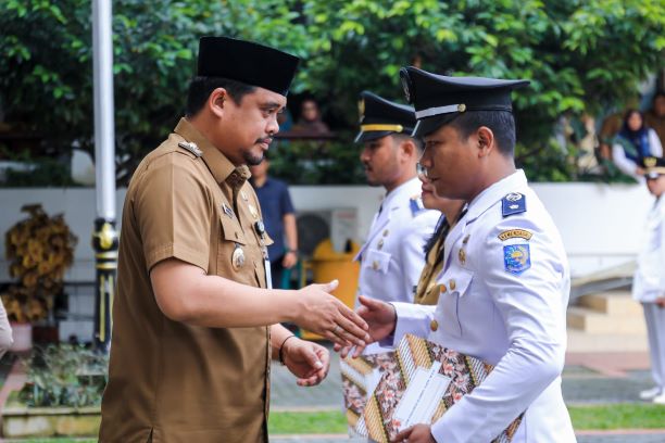 Wali Kota Medan, Bobby Nasution, lantik 130 pejabat Pemkot Medan