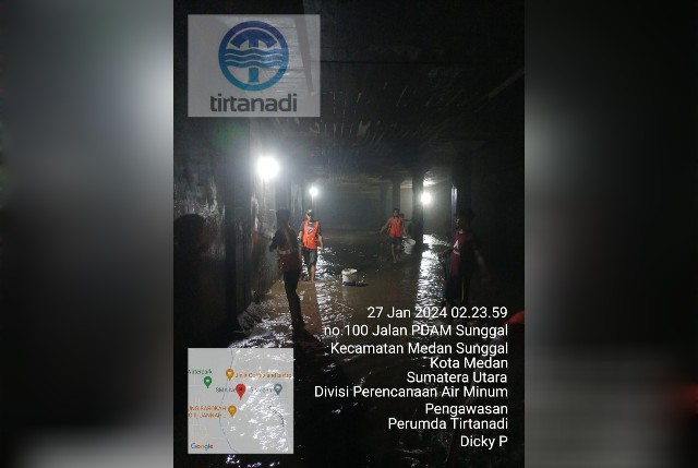 Perumda Tirtanadi cuci reservoir IPAM Sunggal