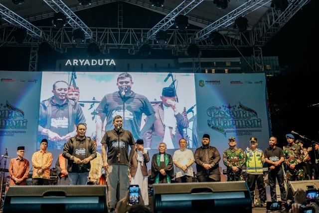 Wali Kota Medan, Bobby Nasution, pada malam tahun baru 2024
