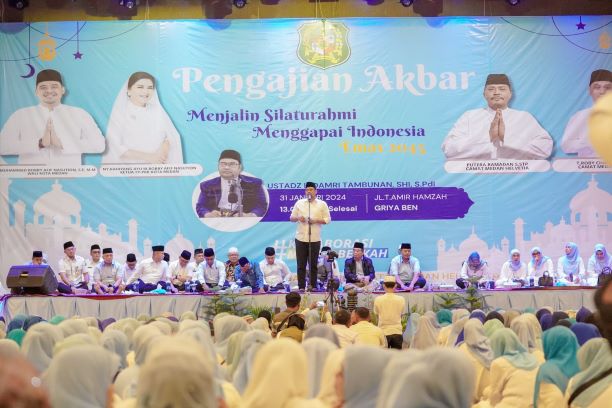 Wali Kota Medan, Bobby Nasution, pada pengajian akbar Medan Barat & Helvetia