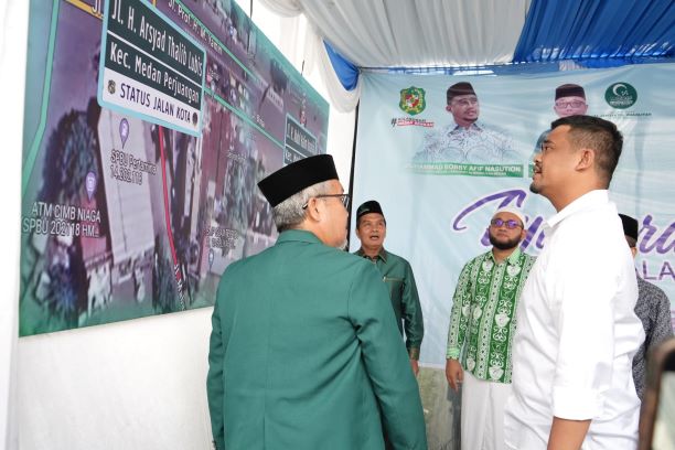 Wali Kota Medan, Bobby Nasution, resmikan nama jalan dua tokoh Al-Washliyah