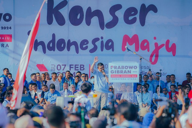 Bobby Nasution pada Konser Indonesia Maju di Lubuk Pakam