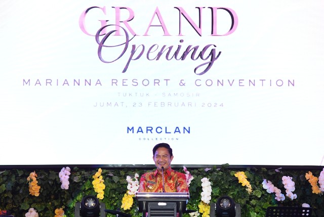 Pj Gubsu, Hassanudin, resmikan Marianna Resort Tuktuk Samosir