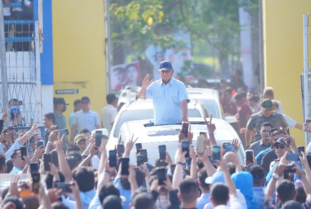 Prabowo Subianto hadiri Konser Indonesia Maju di Lubuk Pakam 1
