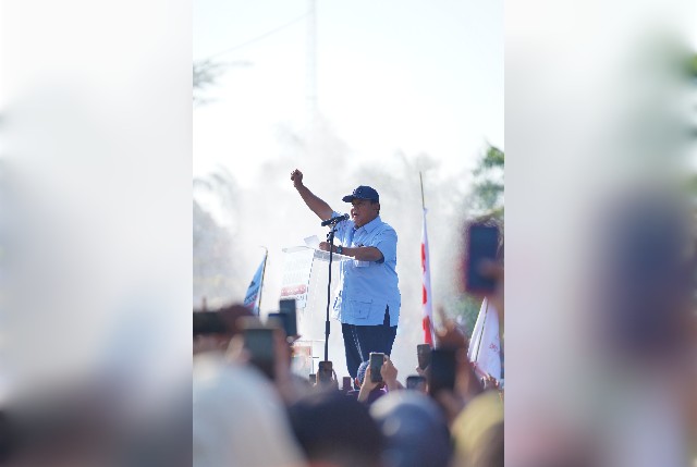 Prabowo Subianto hadiri Konser Indonesia Maju di Lubuk Pakam