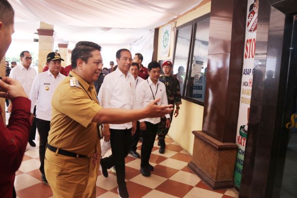 Presiden Jokowi tinjau RSUD Tebingtinggi