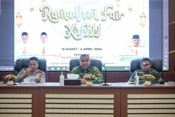 Aspem Kota Medan, Muhammad Sofyan, pimpin rapat persiapan Ramadhan Fair 1445 H
