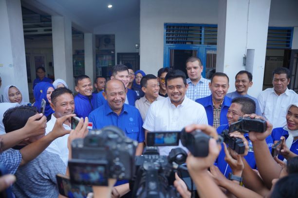 Bobby Nasution beri keterangan usai mendapat rekomendasi Cagubsu dari PAN