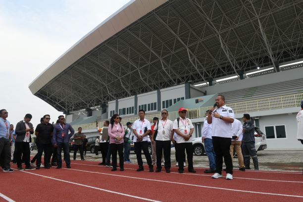 Kadispora Sumut, Baharuddin Siagian, tinjau venue PON XXI