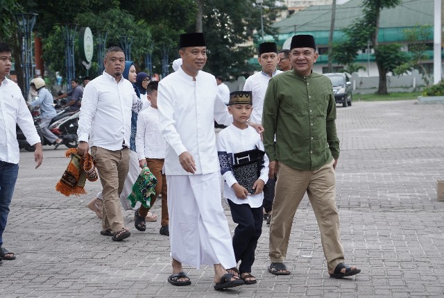 Pj Wali Kota Tebingtinggi, Moettaqien Hasrimi, sholat Idul Adha 1445 H 1