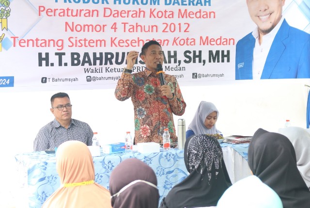 Wakil Ketua DPRD Medan, T. Bahrumsyah, gelar Sosper VIII TA 2024 di Tanah 600 Marelan