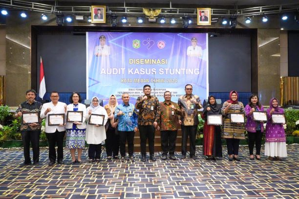 Wali Kota Medan, Bobby Nasution, pada Rakor stunting di Medan