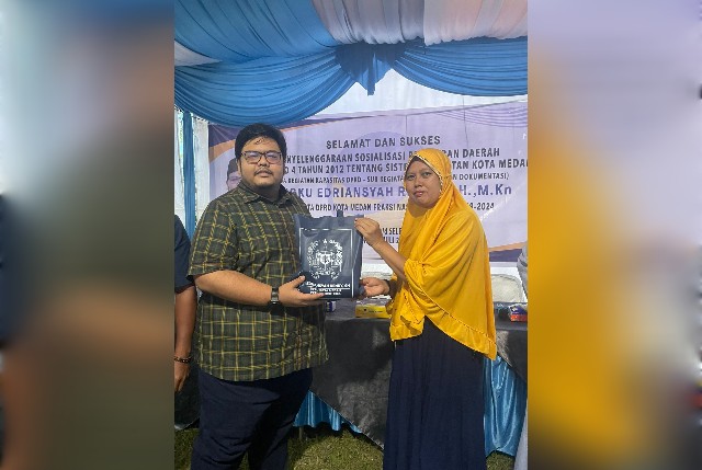 Anggota DPRD Medan Fraksi NasDem, T. Edriansyah Rendy, gelar Sosper VII TA 2024 di Rengas Pulau, Marelan