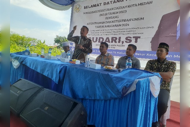 Anggota DPRD Medan Fraksi PAN, Sudari, gelar Sosper VII di Kelurahan Besar 2